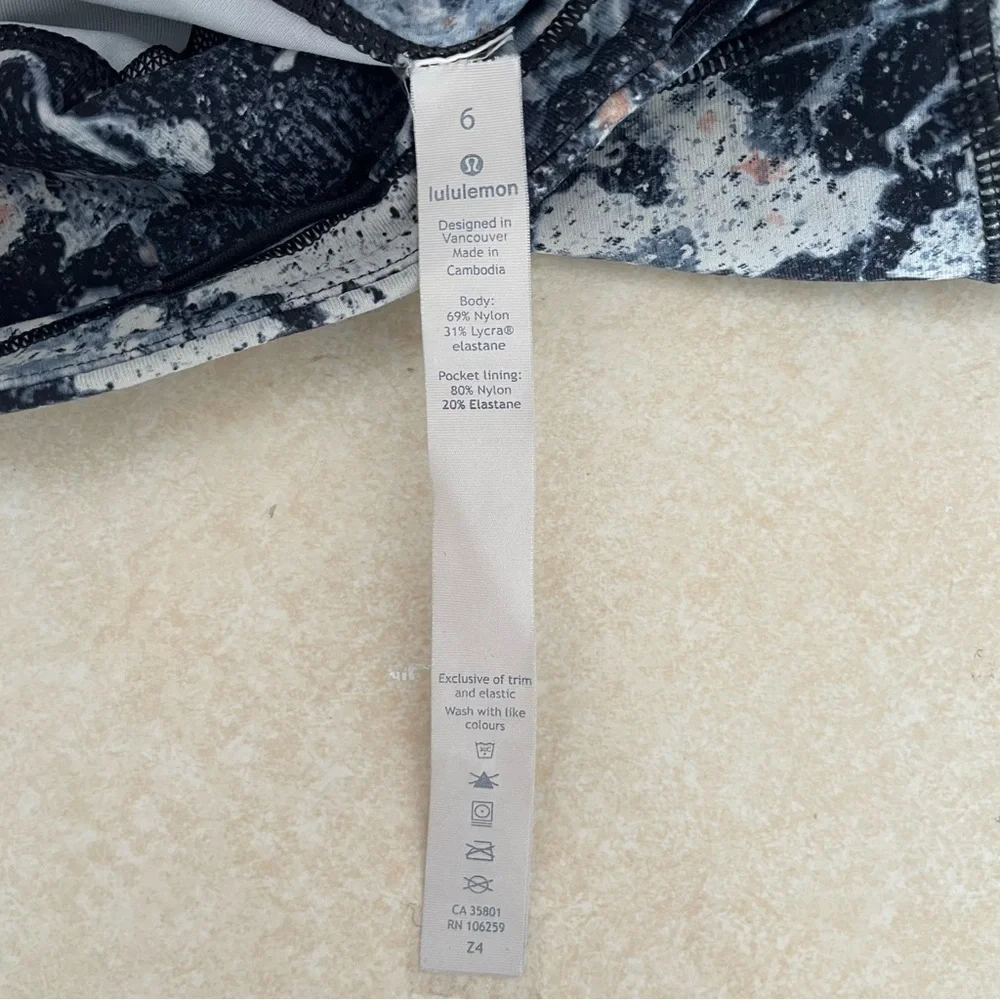 Lululemon Wunder Under Hi-Rise Tight Leggings Spring Bloom Multi 37633